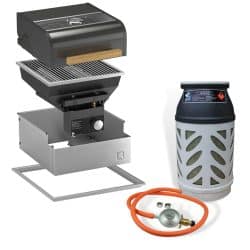 Paketpris Inbyggnadsgrill oneQ Flame Plus Gasolgrill